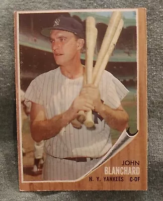 1962 John Blanchard Topps Baseball Card #93 Vg-ex • $2.99