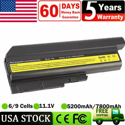 Battery For IBM Lenovo Thinkpad T60 T61 R60 R61 R500 T500 R61e R61i T60p 6/9Cell • $16.99