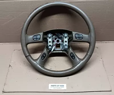 02-09 GMC Envoy Yukon Sierra Leather Steering Wheel W/ Controls USED OEM • $40.50