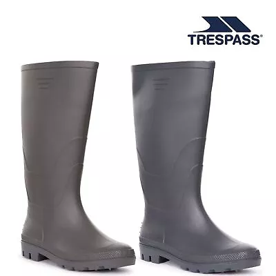 Trespass Mens Wellies Knee Length Wellington Boots Beck • £18.99