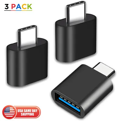 3x Mini USB C Type C Female To USB 3.0 Type A Male Port Converter Adapter Car PC • $9.99