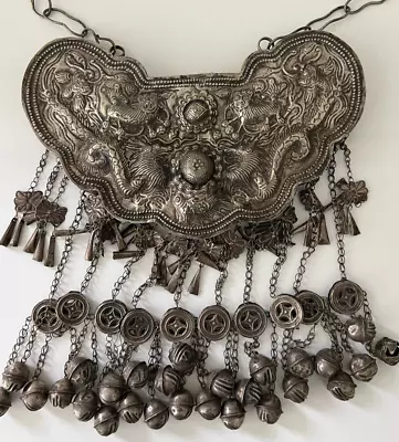 Antique Silver Chinese Miao Hill Tribe Necklace • $450