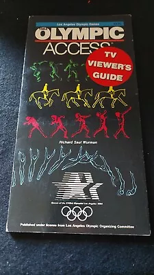 1984 Los Angeles Olympic Games Olympic Access Tv Viewer's Guide. Olympicsouvenir • $12