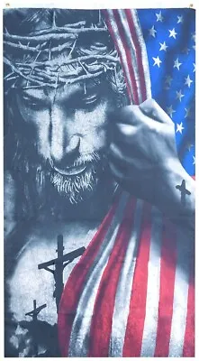 3x5 USA Jesus Christ Vertical Premium 100D Woven Poly Nylon 3'x5' Flag Banner • $9.88