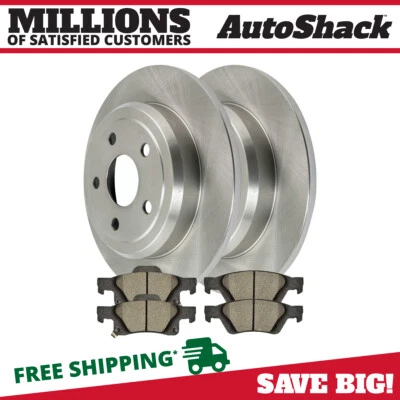 $73.54 • Buy Rear Brake Rotors & Pads For Dodge Durango 2011-2020 Jeep Grand Cherokee 3.6L V6