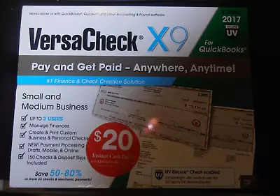 VersaCheck X9 2017 For Quickbooks - 3 User License • $59.99