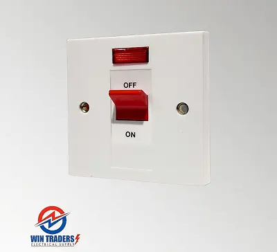 £13.50 • Buy MK 32A Double Pole Cooker Control Switch With Neon Indicator