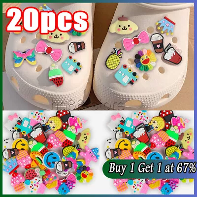 For Croc Charms 20pcs Mega Value Bundle Random Mix Shoe Charms Cartoon Tool UK • £3.32