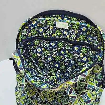 Vera Bradley Daisy Green Blue White Large 14  Handbag Tote • $30