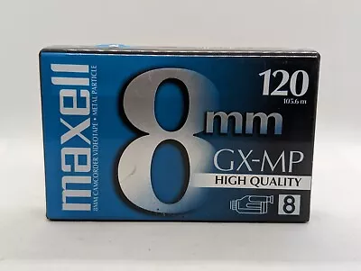 Maxell 8mm GX-MP High Quality 120 Camcorder Video Cassette Tape New Sealed  • $6.99