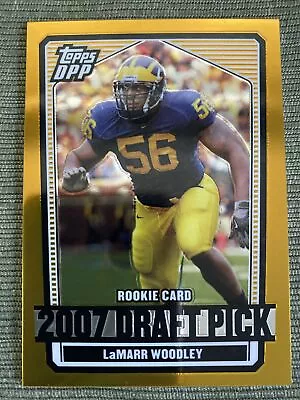 2007 Lamarr Woodley Topps DDP Gold /99 ROOKIE Michigan #125 • $1.99