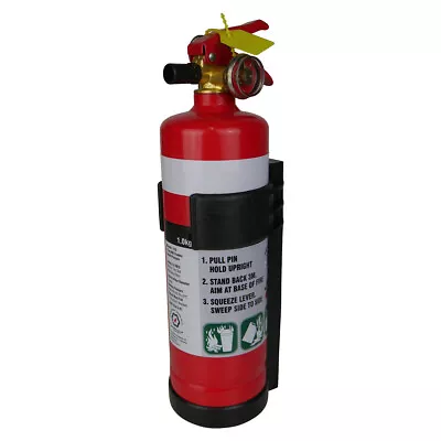 1KG Dry Chemical ABE Fire Extinguisher With Plastic Bracket | 4WD | Home & Garag • $36.99