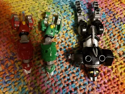 Netflix (3) Voltron Legendary Defender Red Green Black Lions Figures 2017 Parts • $9.99