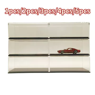 5pcs 1:32 Display Box Clear Acrylic Box Anti-Dust W/ PU Base For Model Car Toy • $38.94