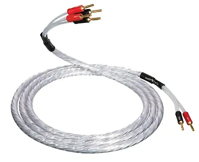 QED XT25 BI-WIRE Speaker Cable 1 X 3m AIRLOC ABS Banana Plugs 2 To 4 Terminated • £81