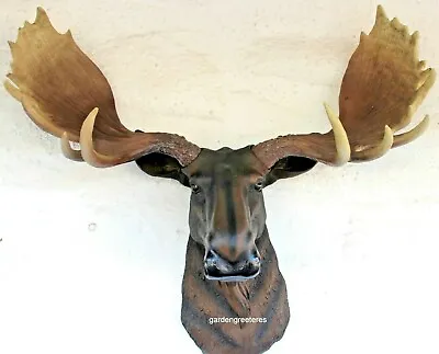 Moose Head Wall Mount Statue Moose Head Figurine • $89.99