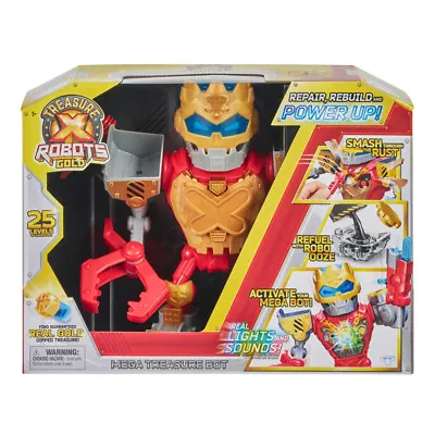 Treasure X Robots Gold Mega Treasure Bot W/ Lights/Sounds Children/Kids Toy 5y+ • $99.95