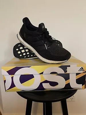 Adidas Ultra Boost Ultraboost 2.0 Core Black Mens US 11.5 Running BB3909 • $150