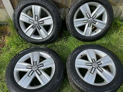 17 GENUINE VW TRANSPORTER T6 T5 DEVONPORT ALLOYS WHEELS TYRES EXCELLENT TYRES X4 • $416.77