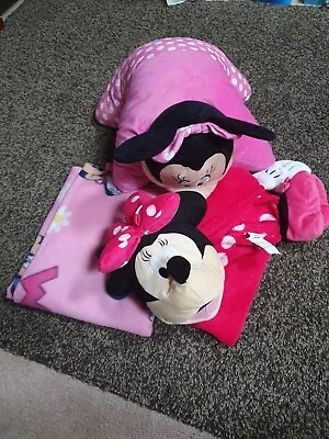 Disney Minnie Mouse Pet Pillow And Blanket Set • £25