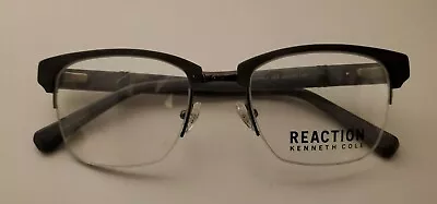 Kenneth Cole Reaction KC 0796-1 063 Mens Black Half Rim Eyeglasses 50-20-140 • $14.50