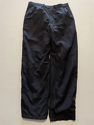 FootJoy DRYJOYS SZ XL X 32 Black Full Side Zip Lined Golf Rain Gear Pants • $46.90