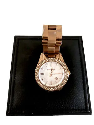 Michael Kors Madison MK5403 Wrist Watch For Women Gold Color Embellished • $30