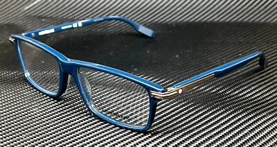 MONT BLANC MB0217O 003 Blue Men's 55 Mm Large Eyeglasses • $198.45