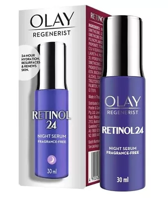 $27.95 • Buy Olay Regenerist Retinol 24 Night Serum Fragrance Free 30 Ml - FREE SHIPPING 