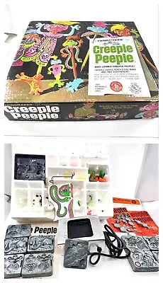 1965 CREEPLE PEEPLE Mattel-Box/10 Molds/6 Crossbars/2 Handles/Thingmaker WORKS • $39.95