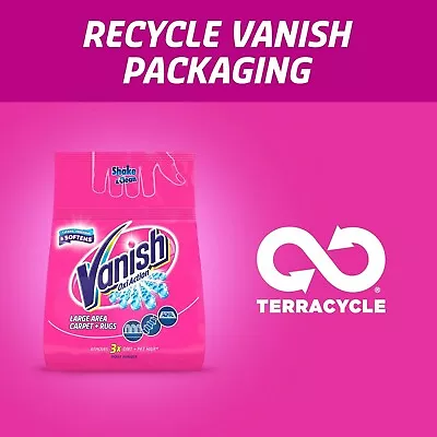 Vanish Carpet Cleaner + Upholstery Power Powder Large Area Cleaning 650 G • £7.63