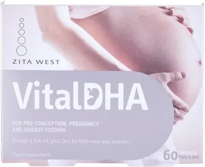 Zita West Vital DHA Omega 3 For Fertility & Pregnancy | 60 Capsules | 1 Month Su • £28