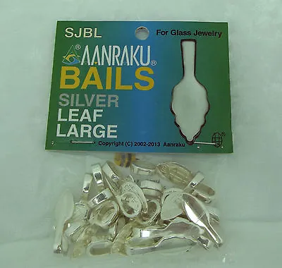 Aanraku Bails Silver Plated Large 25 Glue-on Display Your Fused Glass • $14.37