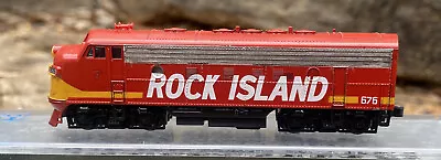 N Scale DCC Ready Kato Custom Rock Island Emd F7 Set Diesel Engine CRIP #676 • $160