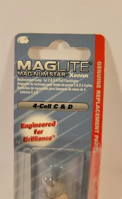 Maglite 4 Cell C & D Replacement Maglight Bulb MAG-NUM Star II Xenon + LED INFO • $12.65