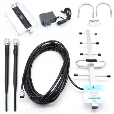 GSM 900MHz Mobile Cell Phone Signal Booster Amplifier Repeater W/ Yagi Antenna • $40.85