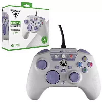 Turtle Beach React R Controller For Xbox Series XS Xbox One And PC (White/Purpl • $53.95