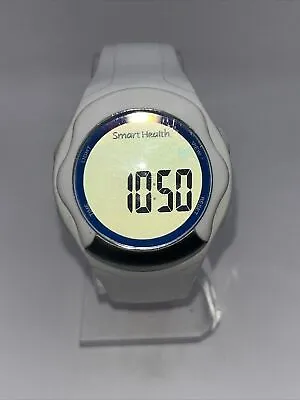 Smart Health Pulse Digital Watch Back White Resin Band Back Light- New Battery • $7.65