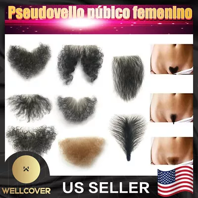 Fake Pubic Hair One Piece Private Use Silicone Doll Wig High Temperature Wire • $17.08