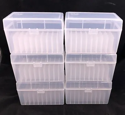 Plastic Ammo Box (Lot Of 6) 50 Round 270 25-06 30-06 Made In USA LR-50 • $30.99