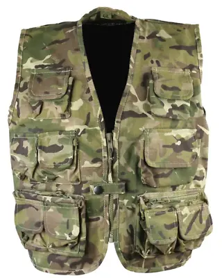 Kids Tactical Vest BTP Military Army Soldier Camo Outfit Tactical Fancy Dress • $18.64