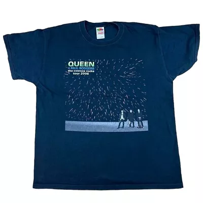 Queen Tour T Shirt Large Queen And Paul Rodger’s 2008 T Shirt Mens • £22.50