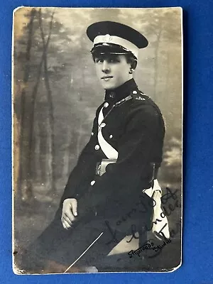 WW1 RP Postcard Stan Fisk Uniformed Soldier From Manchester Served RAMC • £2