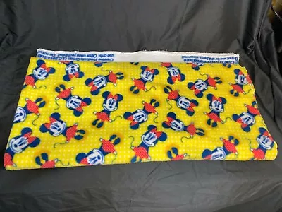 Disney Minnie Toss On Dots Yellow Cotton Fleece Fabric 50  X 50   • $11.90