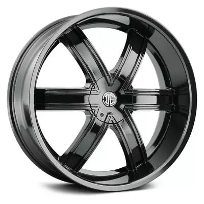 24 Inch 24x10 2CRAVE BK No44 Glossy Black Wheels Rims 6x5 6x127 +15 • $1900.10