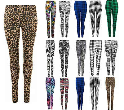 Women Ladies Full Length Printed Legging Jeggings Stretchy Pants Skinny Leggings • $8.95