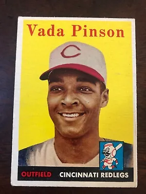 $10.50 • Buy 1958 Topps Baseball Card Vada Pinson Rookie Card