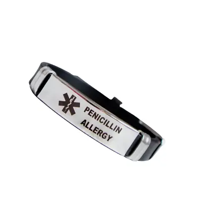 Penicillin Allergy Medical Alert Adjustable Bracelet Stainless Steel Engraved UK • £4.99