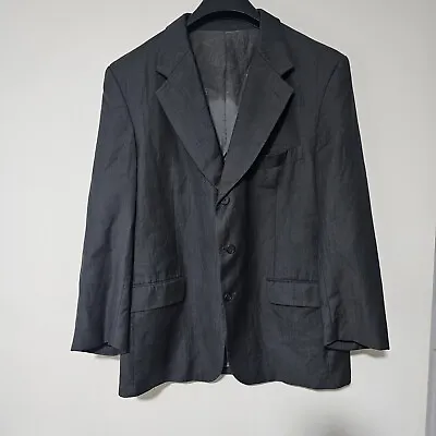 Yves St Laurent Blazer Mens YSL Wool Dark Grey Suit Jacket Large  • £30