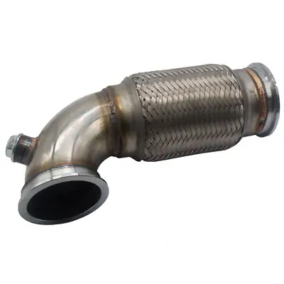 Garrett 3  V-Band Pipe Low Profile 90 Degree W/ Flex Bellows Down-pipe Flange • $84.99